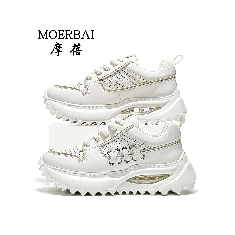 Mobe sapatos masculinos 2026 verão novo estilo sapatos de couro genuíno respirável sola macia sapatos casuais masculinos