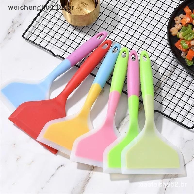 Espátula de silicone, espátula para panela antiaderente, utensílios de cozinha, espátula para fritar ovos, virador de pa