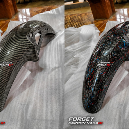 Yamaha rx king Carbono Forjado kevlar Guarda-Lamas Dianteiro Cor Brilhante