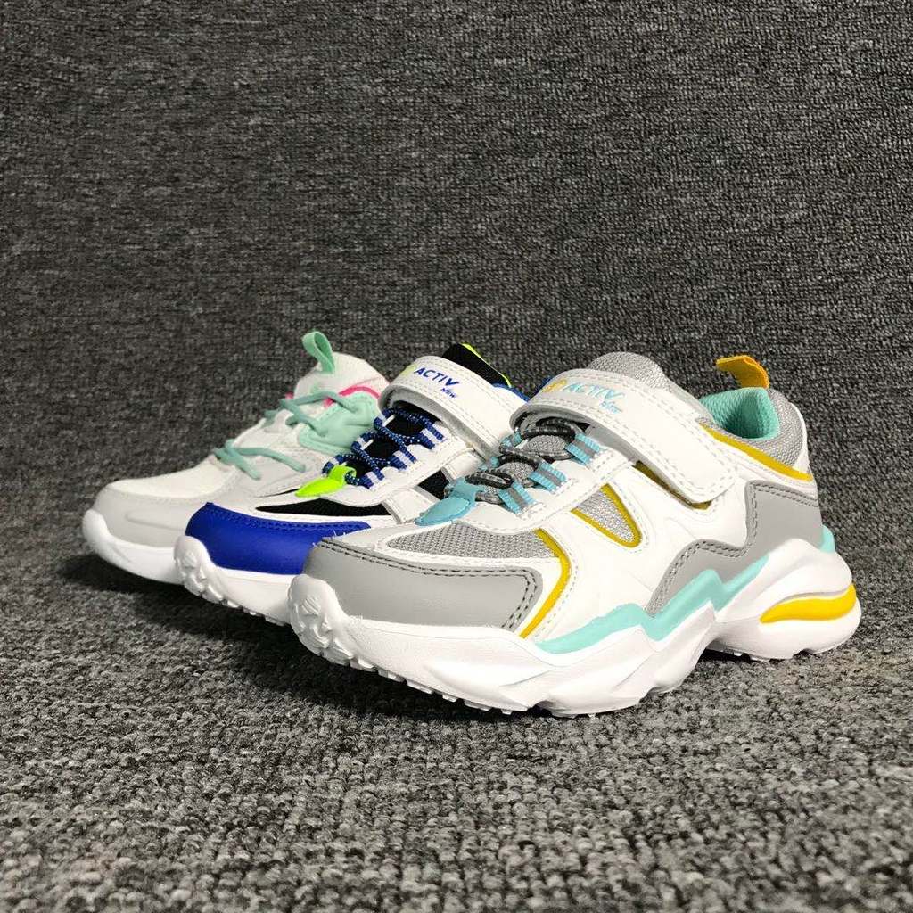 Suave comércio exterior Velcro fivela masculino feminino crianças sapatos esportivos leve confortável Casual tênis de co