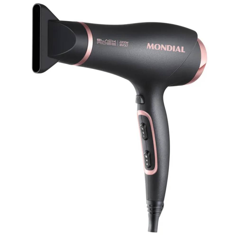 Secador de cabelo 2200 watts Black Golden Rose bivolt - SC-37 - Mondial