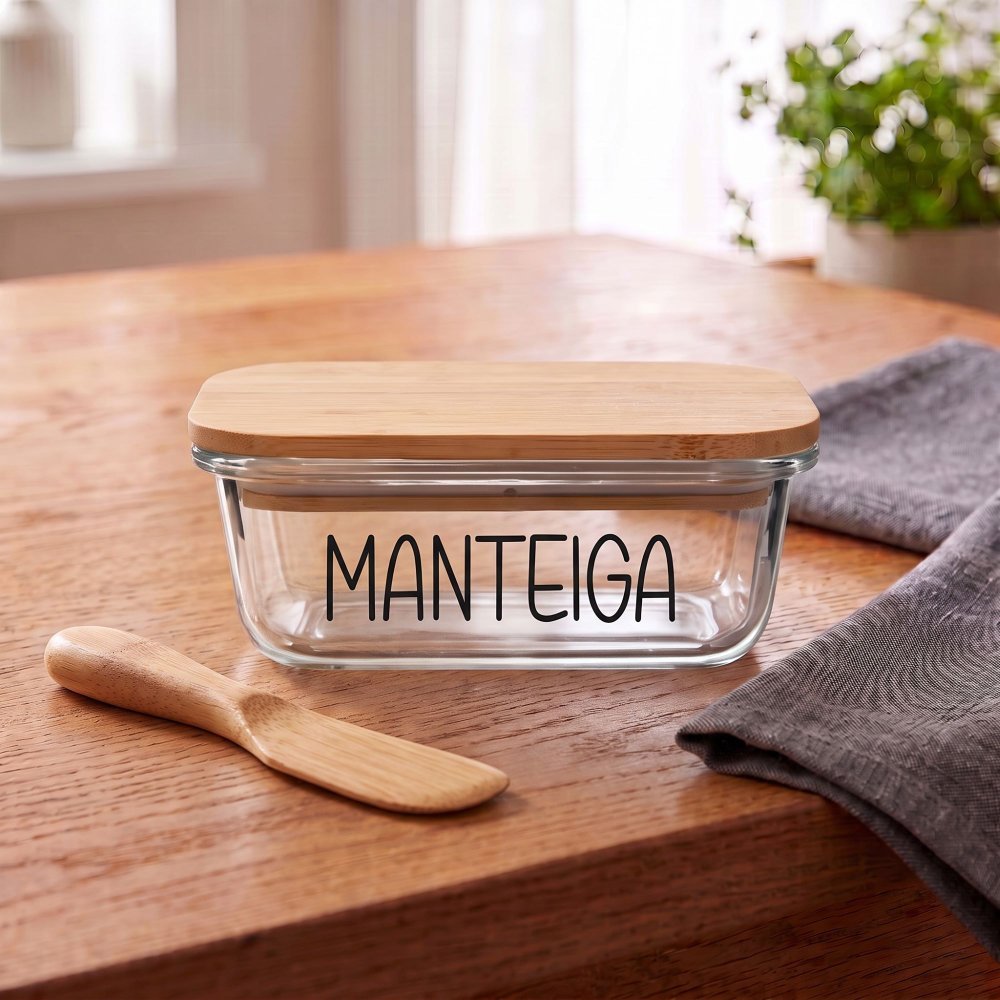Pote Hermético Vidro (370 ml) Manteiga
