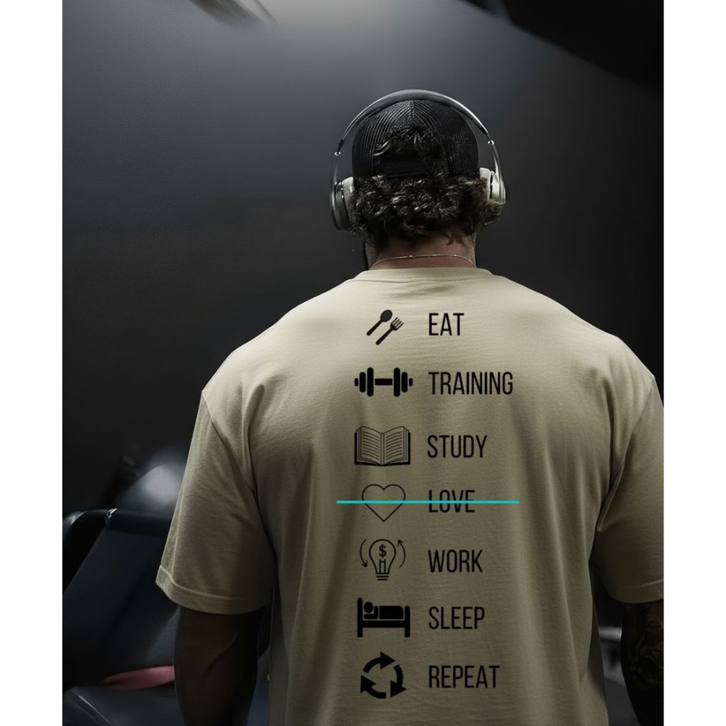 **Camiseta Masculina Academia Gym Treino Musculação Fitness 100% Algodão Estampada Casual Confortável**