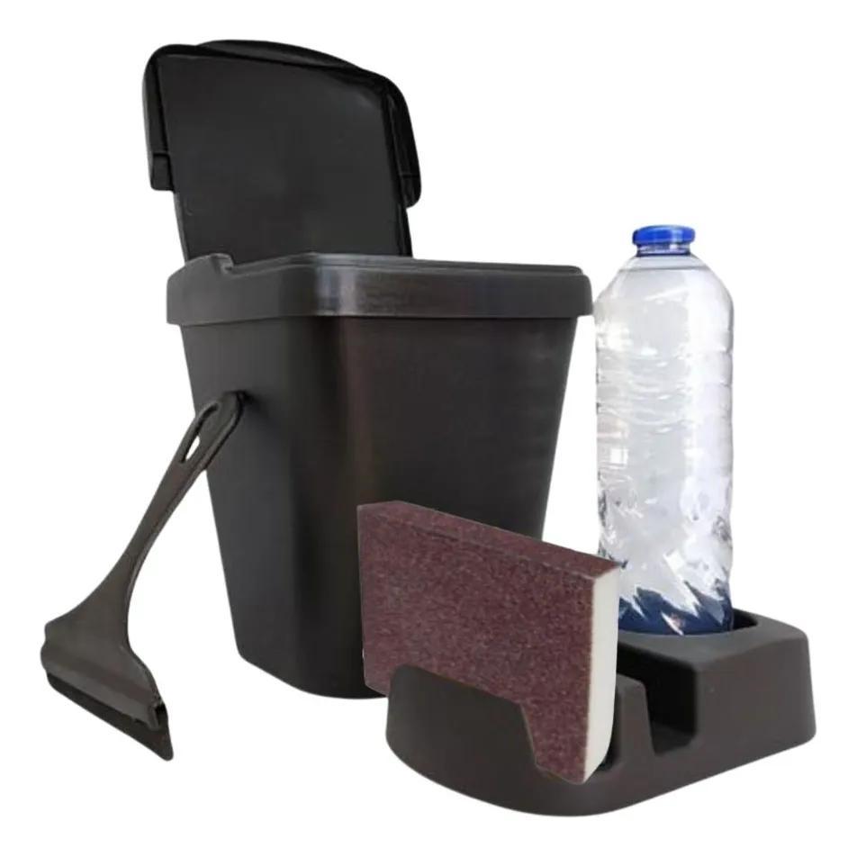 Porta Detergente/Rodo de Pia/Lixeira Cozinha Area Gourmet Conjunto Pia - Kit Pia