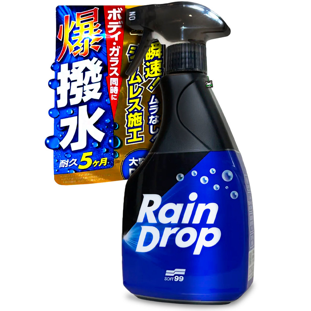 Rain Drop Spray 500ml Protetor Multissuperfícies Aplicação Rápida Soft99