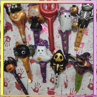 Varinhas para Balões de Halloween, Acessórios de Cabeça com Balões, Balões de Pulso, Balões de Abóbora, Balões de Aranha
