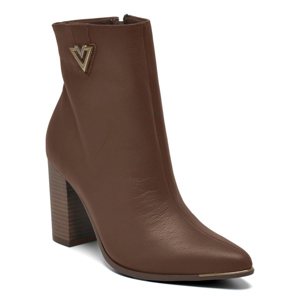 Bota Cano Curto Via Marte Couro Feminina