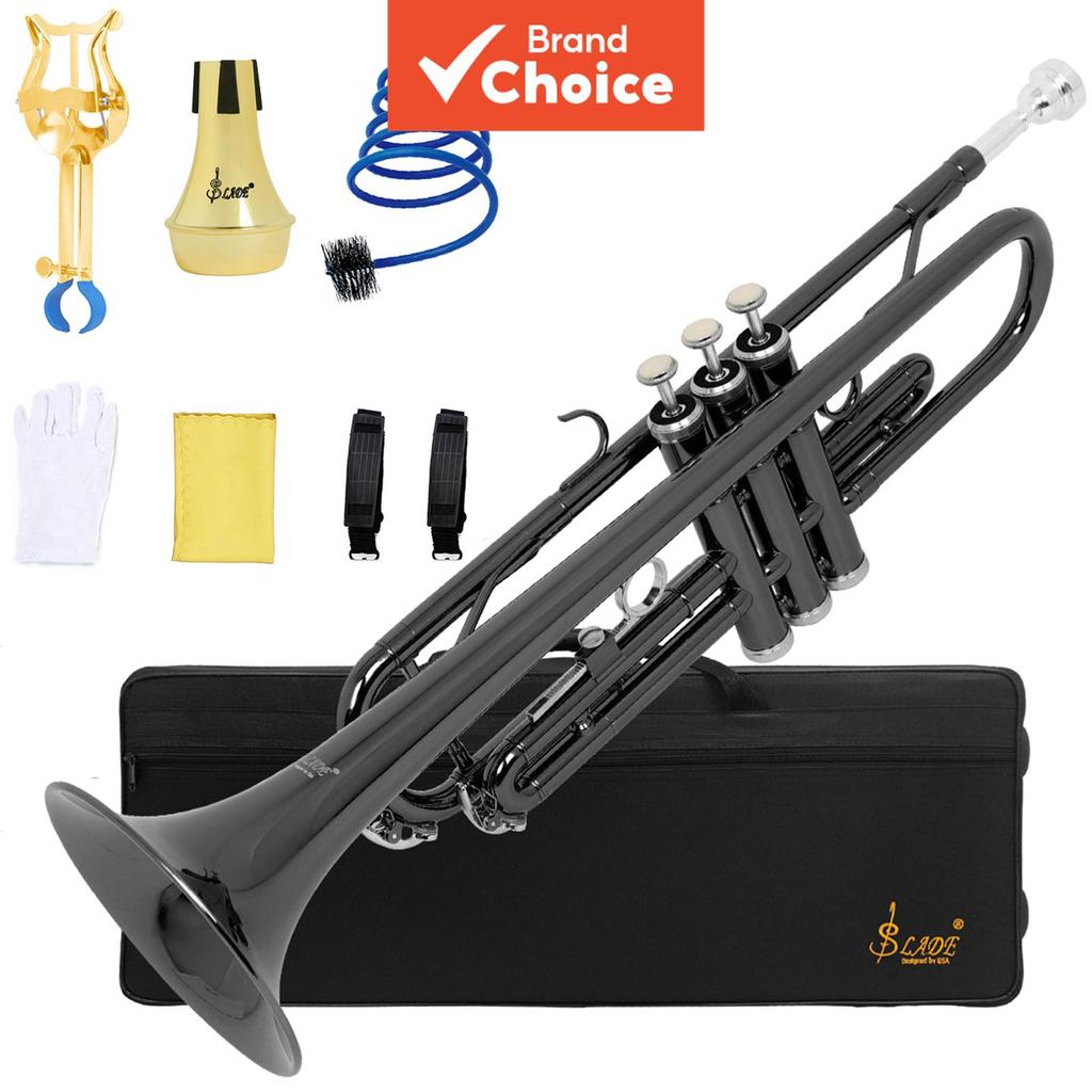 IRIN SLADE Series Trompete Bb Desempenho De Exame De Grau Profissional Instrumento De Latão Banhado A Níquel Preto Para 