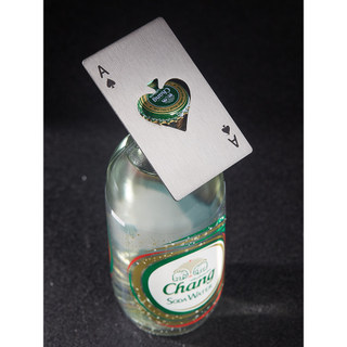 Bar Soul Poker Abridor de garrafas Spade Um abridor de garrafas exclusivo Abridor de garrafas de aço inoxidável Abridor 