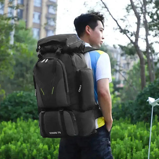 Mochila de Trekking 70L Reforçada Impermeável, Mochila Cargueira para Trilha, Caminhada, Acampamento