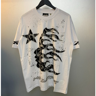 Camiseta de Manga Curta de Alta Qualidade HELLSTAR Studios Glitter P2P, Novo Estilo de Verão Wenwu HBBK