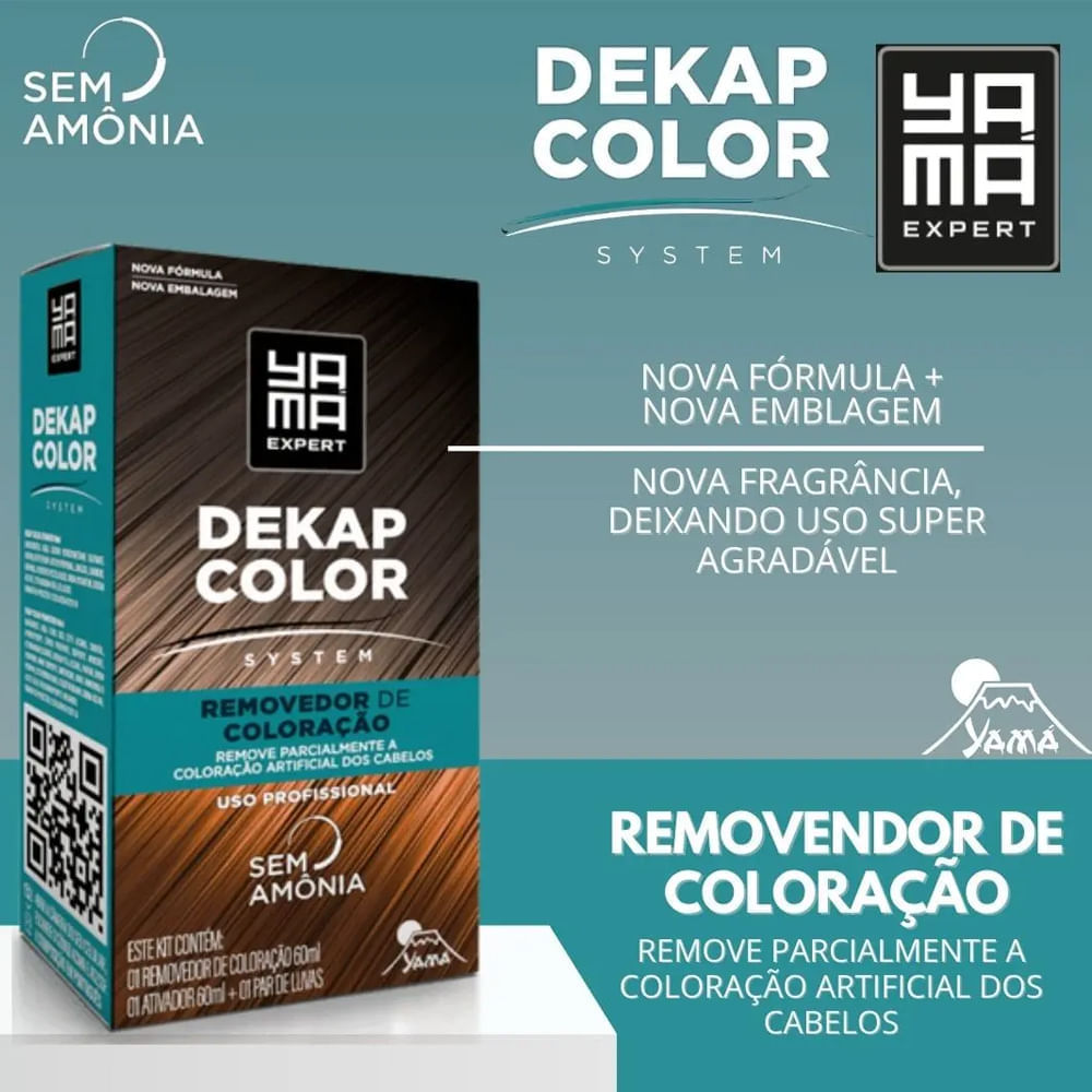 Dekapcolor System 120ml Removedor De Coloração Yamá · foto 2