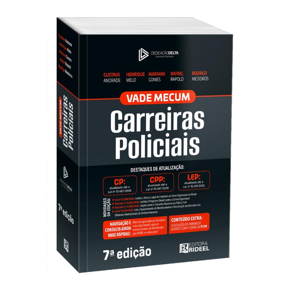 Vade Mecum Carreiras Policiais - Dedicação Delta - PCPR (2026)