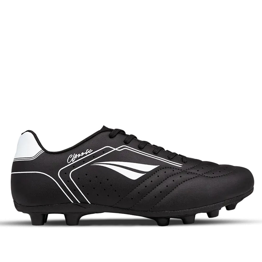 Chuteira Masculina Penalty Campo Classic Y-1 Preto/Branco