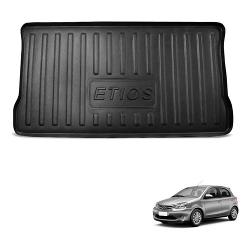 Tapete Bandeja Porta Malas Etios Hatch 2013-2021 Carbag Preto 3D 5D Borda Alta Impermeável