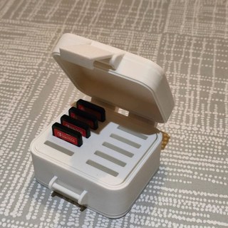 Interruptor jogo cassete caixa de armazenamento impressão 3D Snap-on grande capacidade Anti-poeira Nintendo periférico c