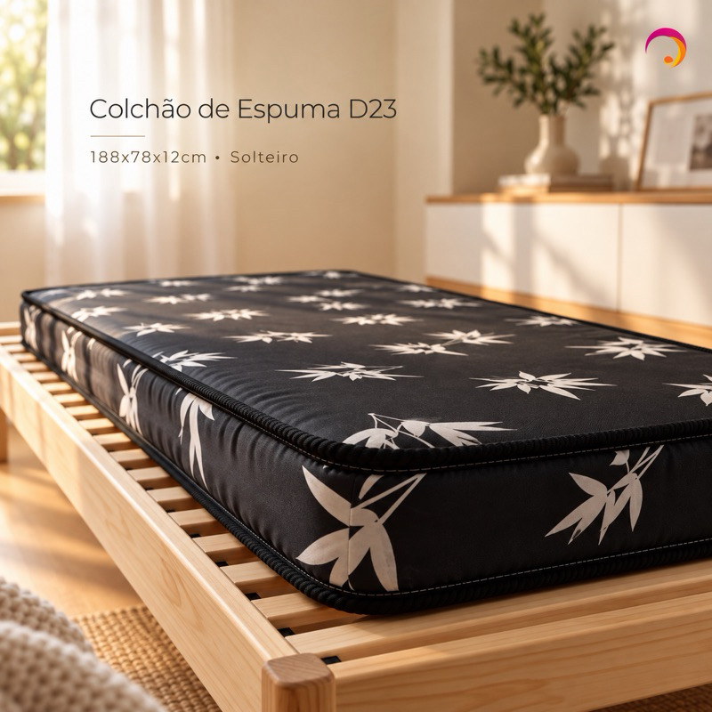 Solteiro Premium 1,88 X 78 D23 colchão Conforto Ideal para Quartos Hospedagem Hotéis Pousadas
