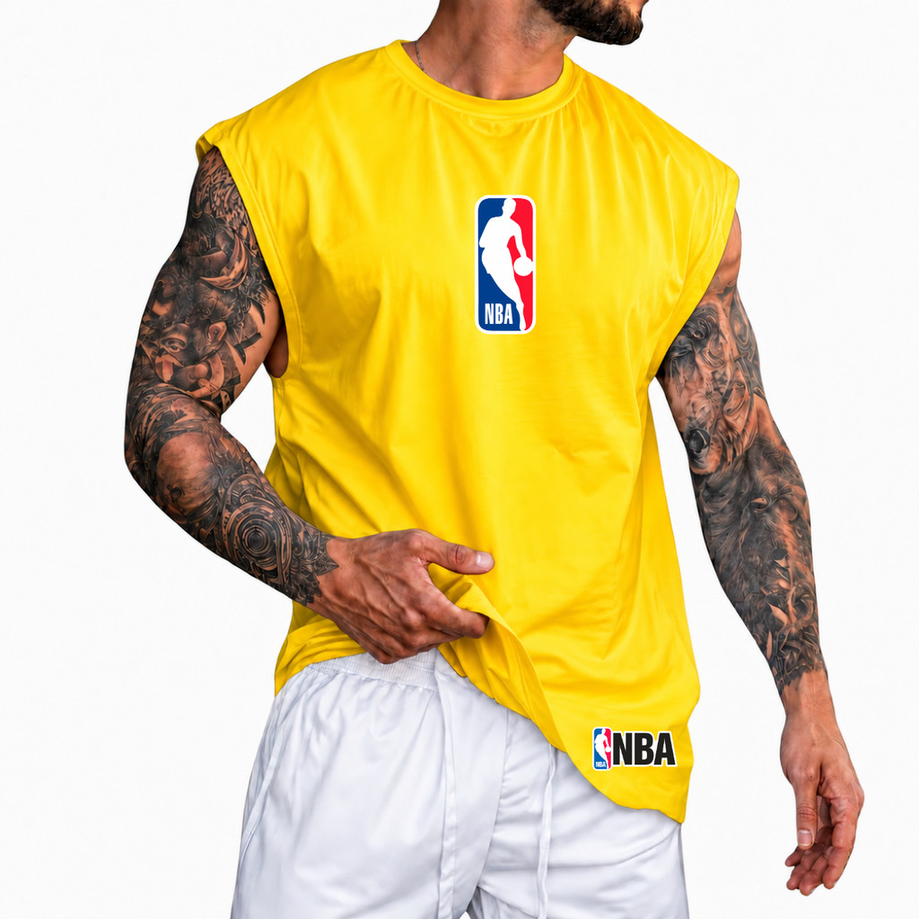 Regata Machão Oversized 100% Algodão Camiseta Basquete Musculação Streetwear Treino Praia Academia