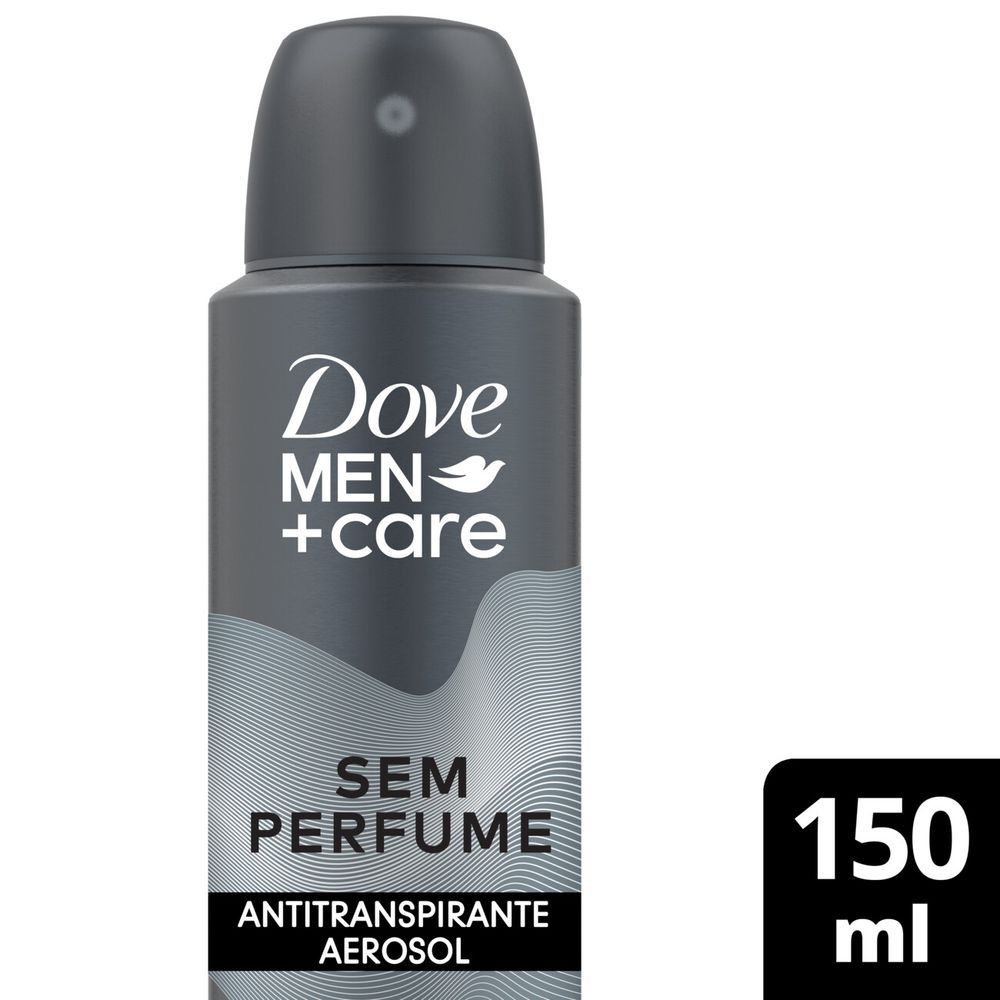 Desodorante Aerosol Dove Men+Care Sem Perfume Pele Sensível 72h 150ml