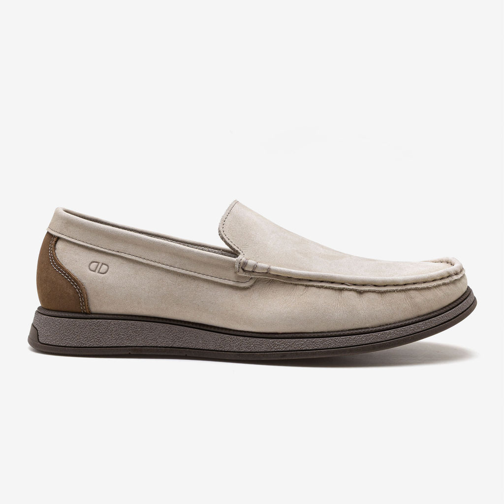 Mocassim Masculino Couro Nash Bege