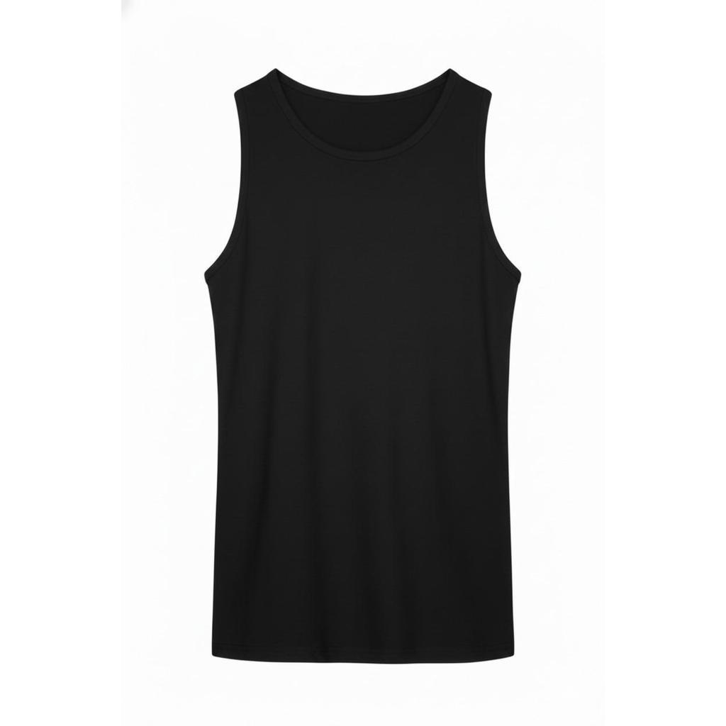 Camiseta Unissex T-Shirt Regata Cavada Slim Fit Malha Confortável Gola Redonda 100% Algodão Canelada Básica Envio Rápido