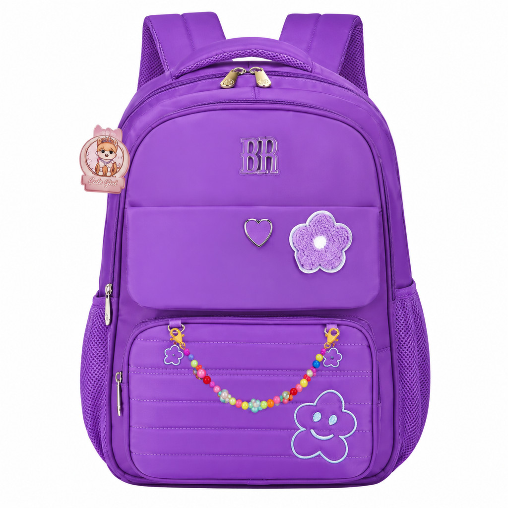Mochila Escolar Infantil Feminina – Grande Capacidade, Confortável e Resistente para Escola e Passeios