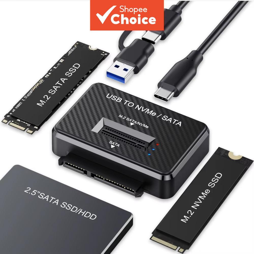 M2 SATA NVMe Para USB 3.1 10Gbps Plugue Direto Adaptador De Teste SSD De 2.5 Polegadas Base De Estação De Acoplamento 22