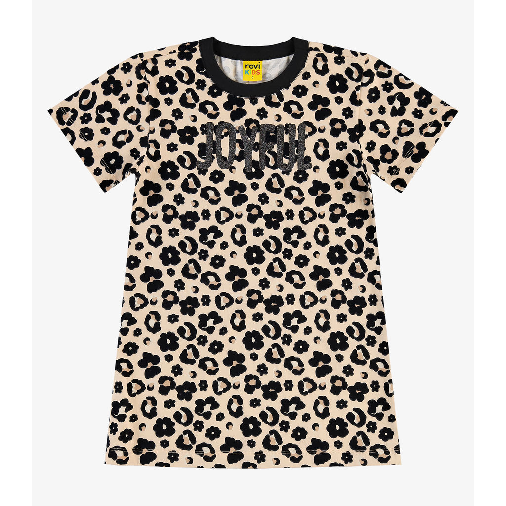 Vestido Infantil em Meia Malha Rovi Kids Rosa