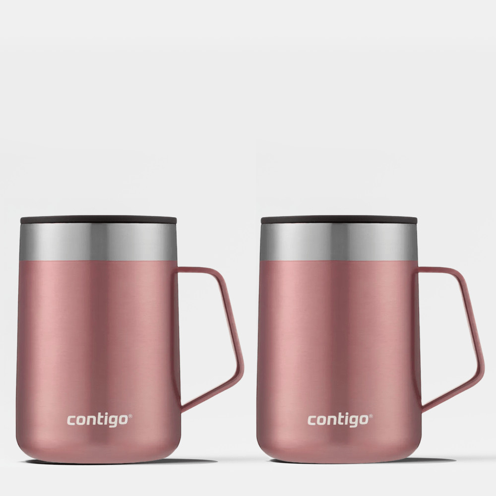Kit com 2 Canecas Térmicas Street Rose Contigo | 414ml