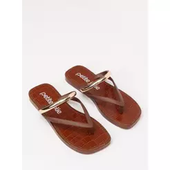 Chinelo Petite Jolie Buzios Chocolate PJ7770CX