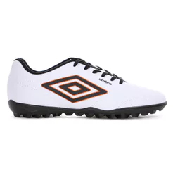 Chuteira Umbro Society Class Footballer Branco Preto e Laranja - Masculino