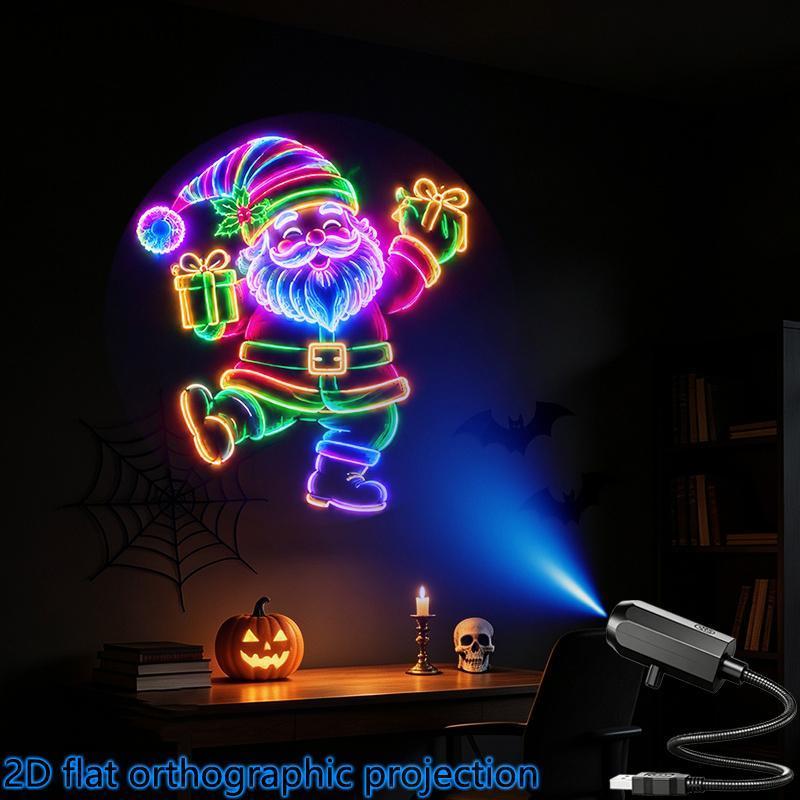 [sourcecome] Modos De Luz Do Projetor De Natal Padrões Comutáveis USB Atmosfera Festa Teto Xmas Deco Boutique