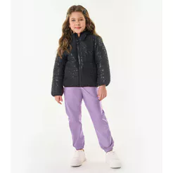 Calça Jogger Infantil Feminina Trick Nick Roxo