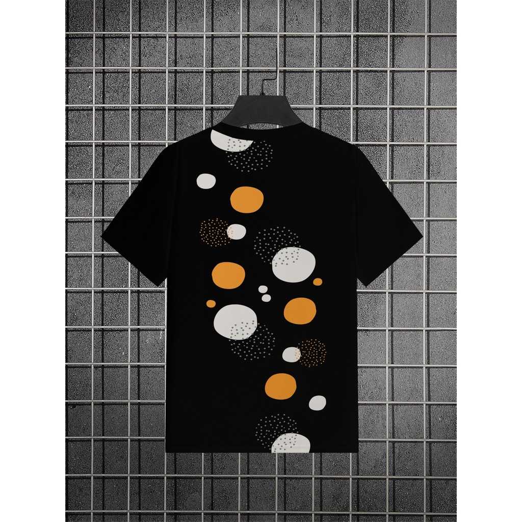Camiseta masculina estampada em 3D da moda, gola redonda, mangas curtas, camiseta de verão com gola redonda, roupa Casua