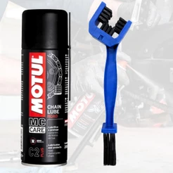 Kit Lubrificante Motul C2 para Corrente Moto Bike 200ML + 1 Escova limpa Corrente