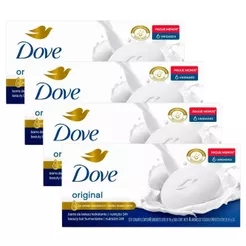 Kit 4 Sabonetes Em Barra Dove Original Branco 90g 6 Unidades