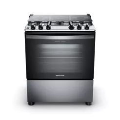 Fogão Brastemp 5 Bocas cor Inox com Turbo Chama - BFS5GDR