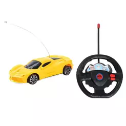 Carro Controle Remoto 3 Funções Speed Play&Fun Amarelo