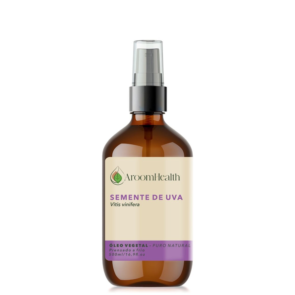 Óleo vegetal puro natural de semente de Uva - 500ml