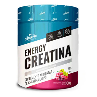 Energy Creatina Flavor Pote 300g Sabor Uva Shark Pro em Oferta na Shopee
