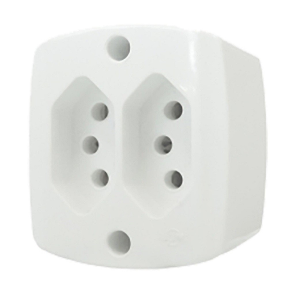 Tomada Dupla 20a 2p+t Sobrepor Ilumi em Oferta na Shopee