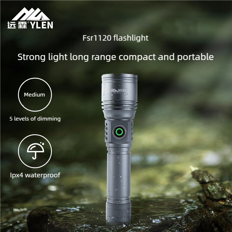 Lanterna Zoom de longo alcance Super brilhante holofote recarregável luz magnética forte holofote Mini iluminação