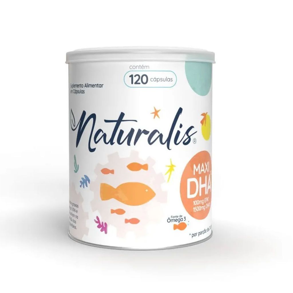 Ômega 3 Maxi DHA - 120 Cápsulas - Naturalis