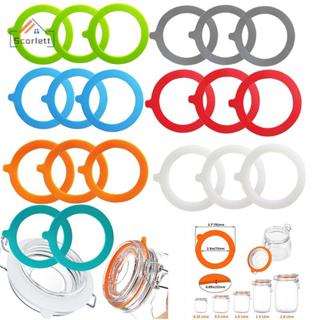 [Scarlett] 5 Unidades De Junta De Substituição De Silicone , Anéis De Vedação Herméticos , Vedações De Conservas À Prova em Oferta na Shopee