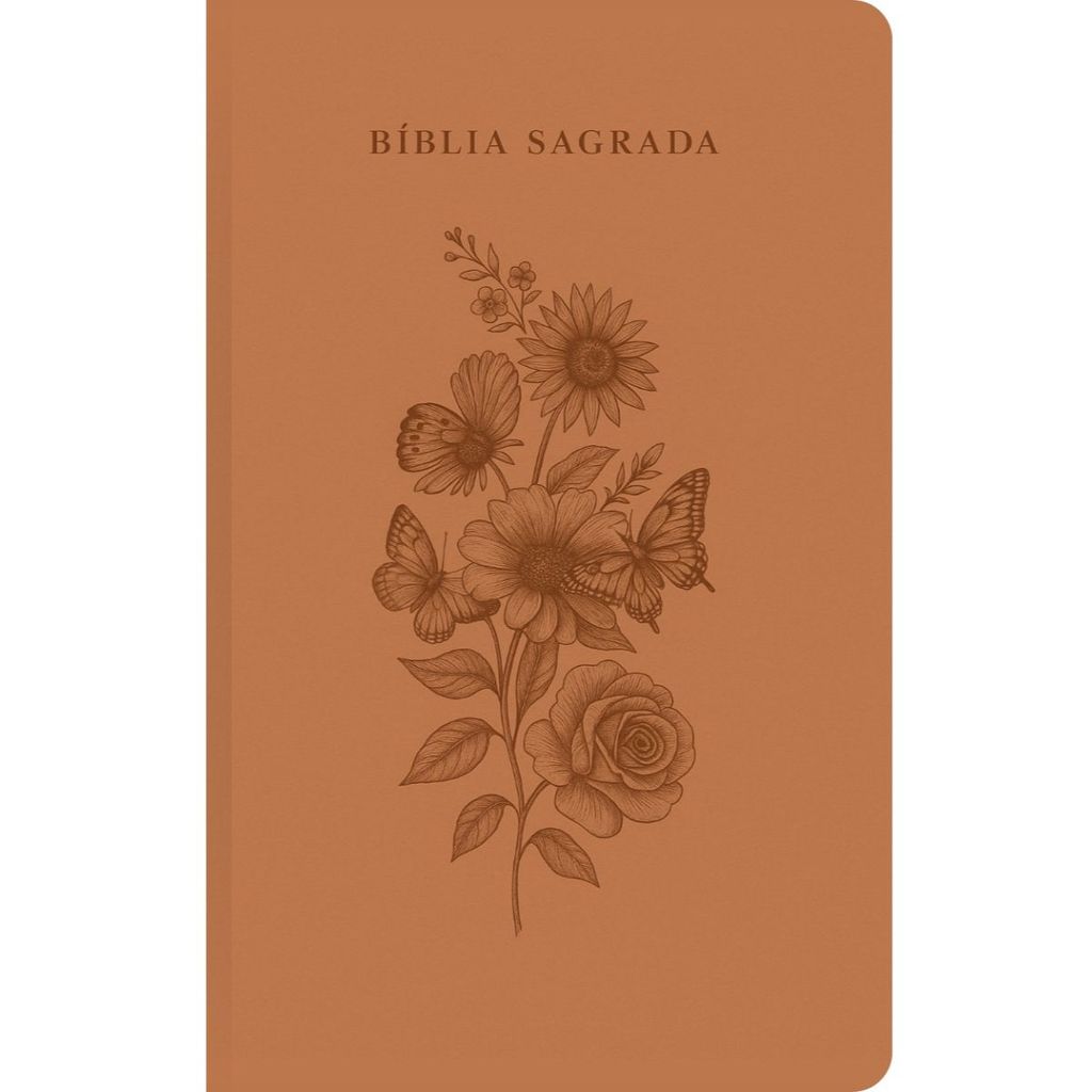 Bíblia Sagrada | NVT | Terracota Floral em Oferta na Shopee