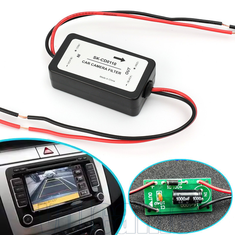 Retificador De Câmera De Ré De Carro De 1-4 Unidades-Conector De Filtro De Capacitor-Estabilizador Universal-Peça De Ali