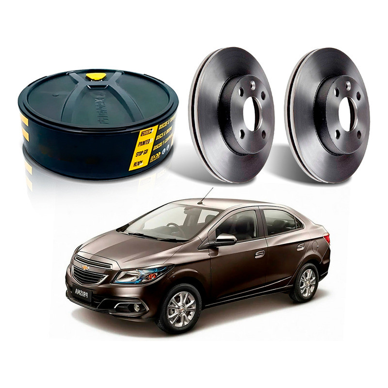 Disco Freio Dianteiro Prisma 1.0 1.4 2012 A 2016 em Oferta na Shopee