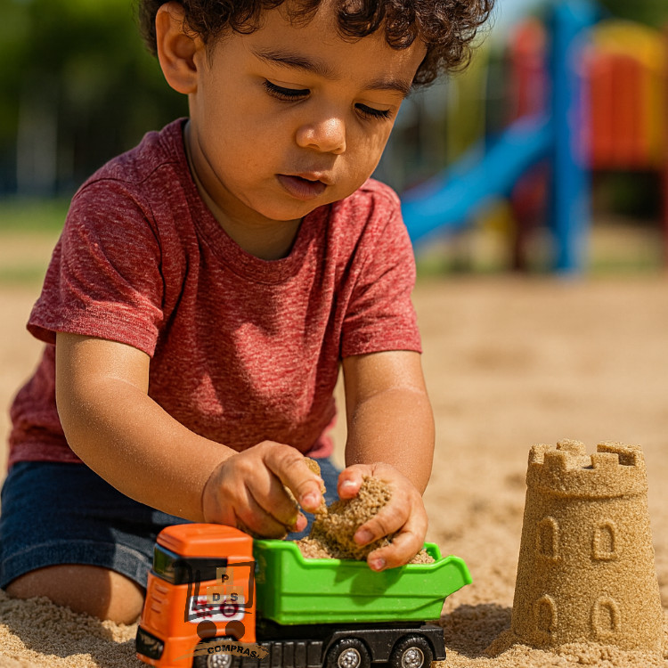 Caminhão Caçamba Brinquedo Infantil Articulado Com Caçamba Basculante Super Frotinha Divplast