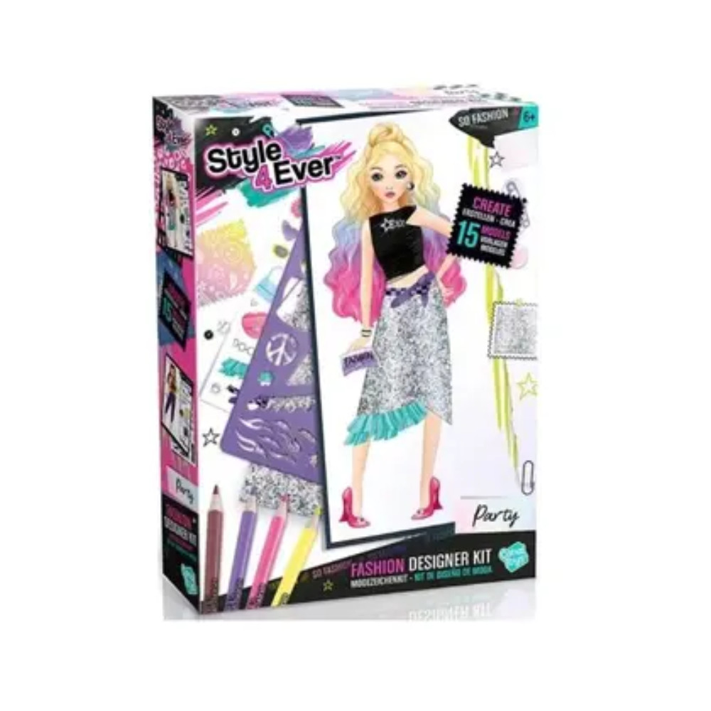 KIT DE DESENHO FASHION DESIGNER DE MODA - STYLE 4 EVER - FUN