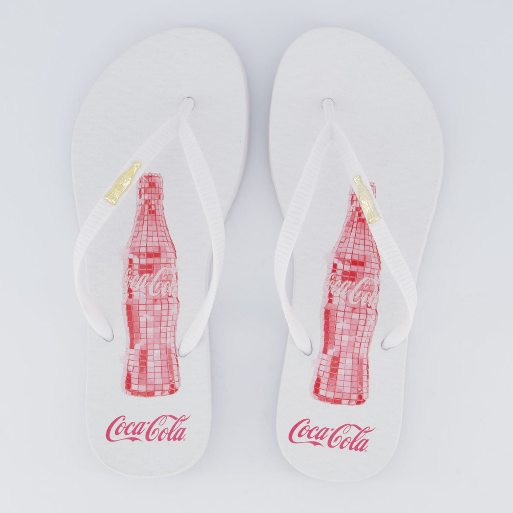 Chinelo Coca Cola Glow Party Feminino Branco em Oferta na Shopee